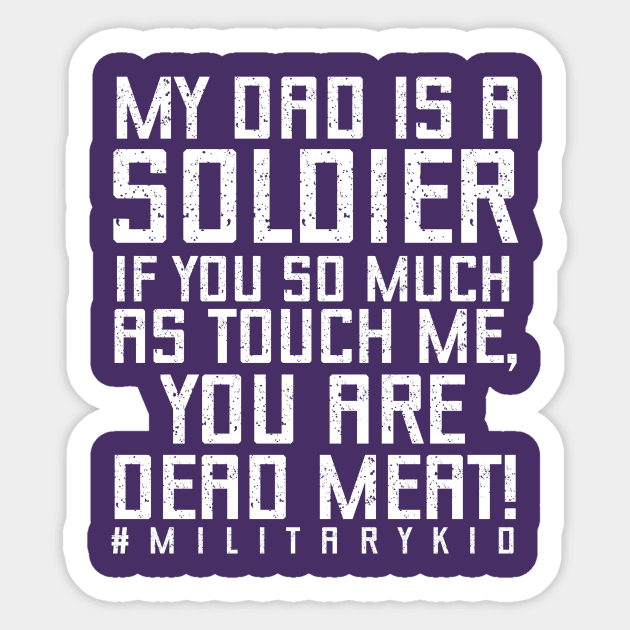 Purple Up For Military Kids - Month of the Military Child 2023 Sticker by PraiseArts 